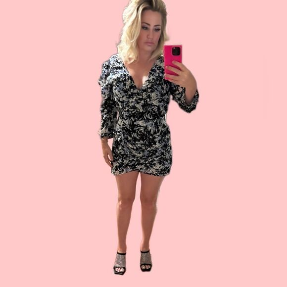 🖤The Kooples🖤 Firework Lurex Mini Dress (SIZE 3/L) - Picture 5 of 11